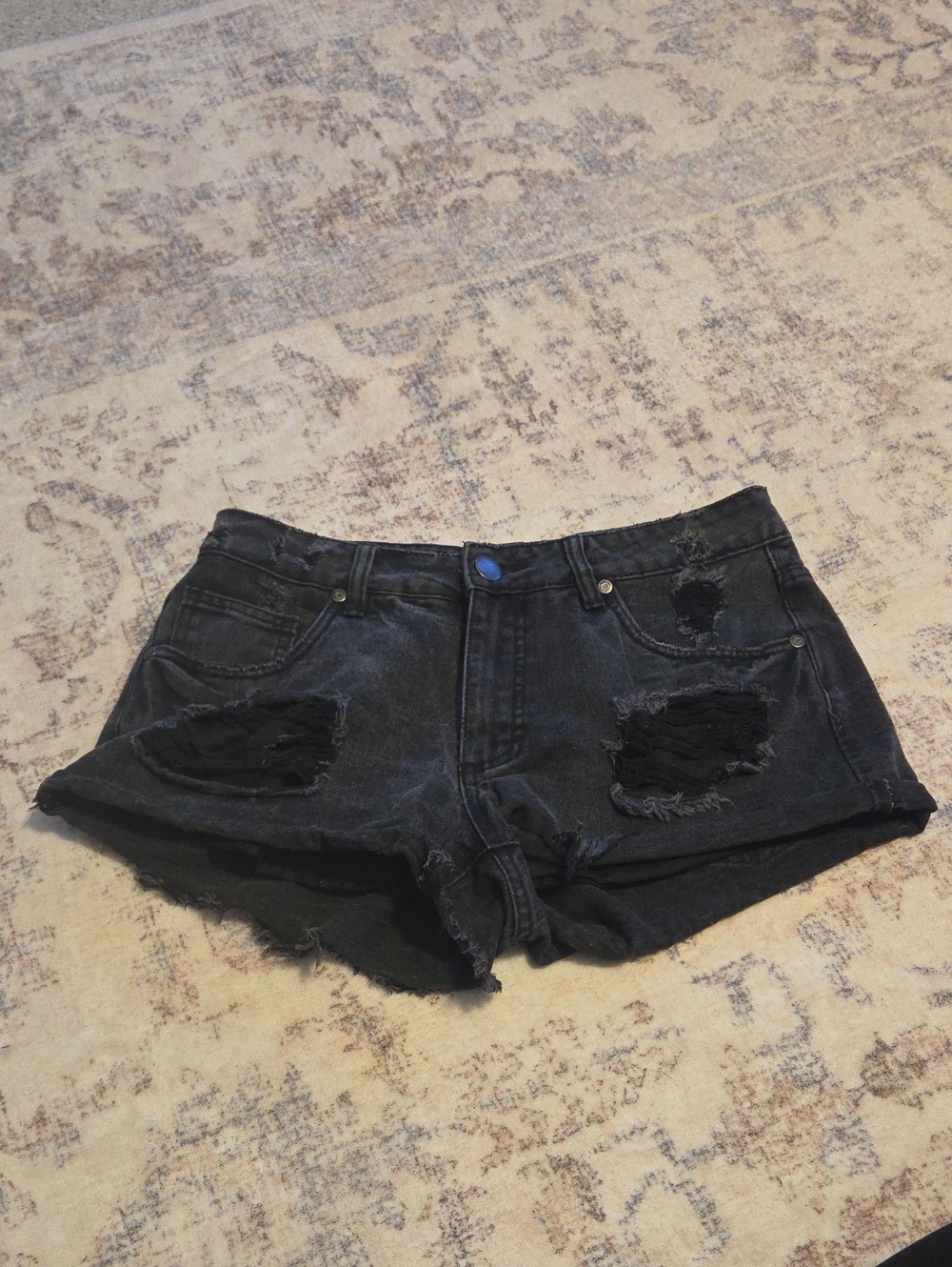 Cotton On Black Denim Shorts